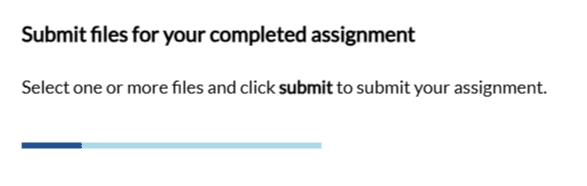 Progress Bar Displays As Assignment is Being Submitted.jpg