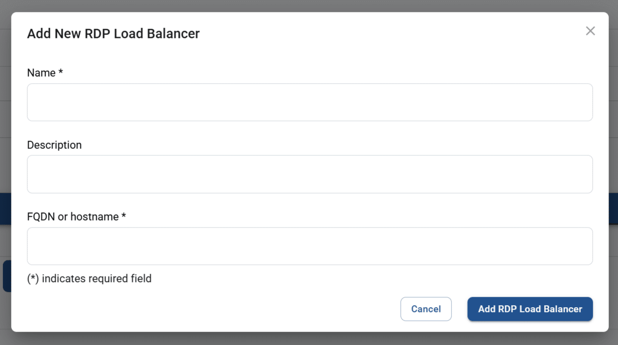 Add New RDP Load Balancer popup screen.jpg